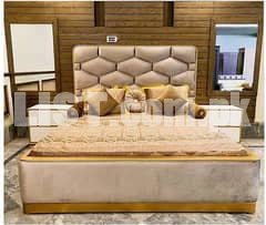 King size bed with side Tables, Queen size bed, Bedroom furniture