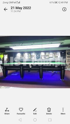 snooker table new