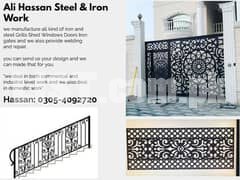 Iron Door ,iron window , steel work railing