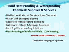 Heat proofing Water proofing admixture SBR coating