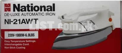 National De-Luxe Automatic Iron 220V 1KW Model NI-21A