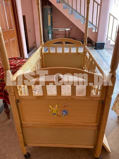 wood baby bed