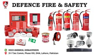 Fire Alarm System, Fire Extinguisher, Safety and Security Equipment