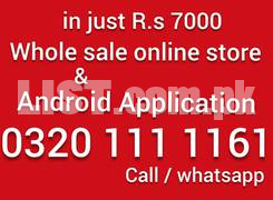 whole sale online store ecommerce website android application Rs 7000