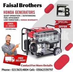 Generator For Sale (JASCO,FIREMAN, HONDA) Generator in sale in Karachi