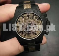 Rolex Black - Gold Watch