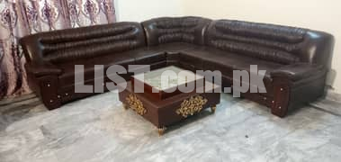8 Seater Brown Lather Corner Sofa For Sale Bedroom Furniture for Sale