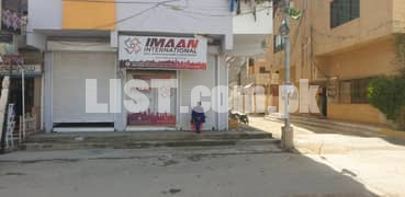 Main Commercial 300 feet Road Shops for sale at North Karachi sector 4