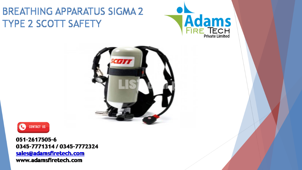 Self Contained Breathing Apparatus SCBA Adams Fire Safety Islamabad