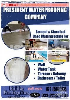 Heat and water Proofing Fumigation deep cleaning
