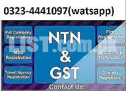 Income tax return/ Secp Company Income Tax, NTN GST Filer, PSEB