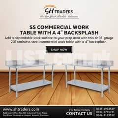 Stainless Steel TABLE/SINKS/RACKS/BURNERS