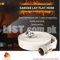 Canvas Hose Pipe Pvc Layflat pipe Fire fighter pipes Tubewel 2 Inch