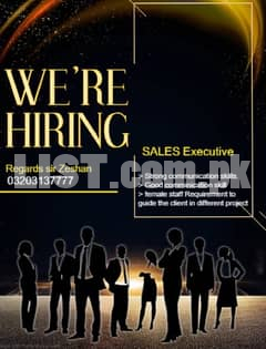 Female Staff Requirement for sale executive in Engineers Town Lahore