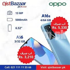 oppo A16 3/32 | A16s 4/64 Available on easy installments