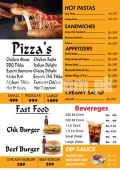 Pizza Expert Fast Food Services With  delivery All over Karachi