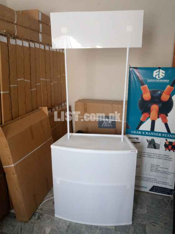 IMPORTED FOLDING PROMOTION TABLE / PORTABLE CHINA KIOSK / COUNTER