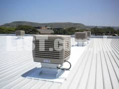 EVAPORATIVE AIR COOLER AND HVAC DUCTING