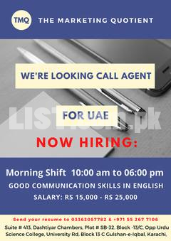 Call Center Agent Required UAE Based Company