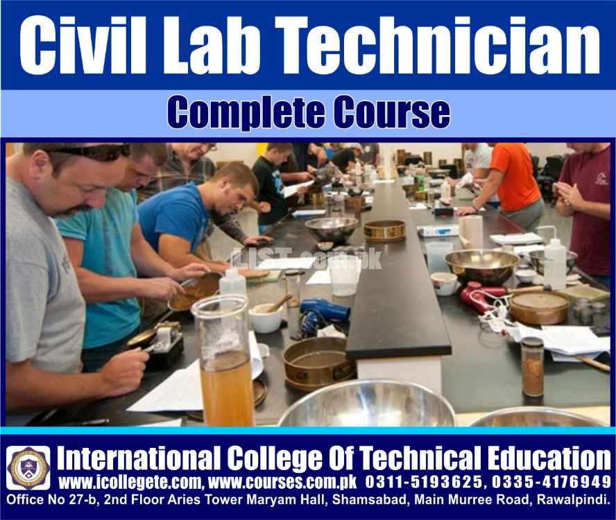 Professional Civil Lab Technician Diploma Course in Bannu Charsadda