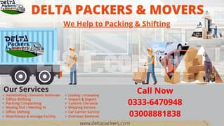 DELTA PACKERS & MOVERS/ cargo service All pakistan