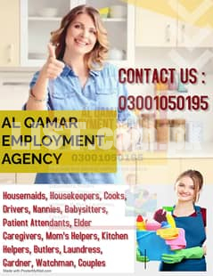 Driver | Baby Seater | Maid | House Maid | Couple Maid | Cook | Helper