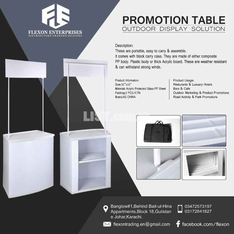 IMPORTED PROMOTION TABLE / COUNTER / CHINA KIOSK / SAMPLING STALL