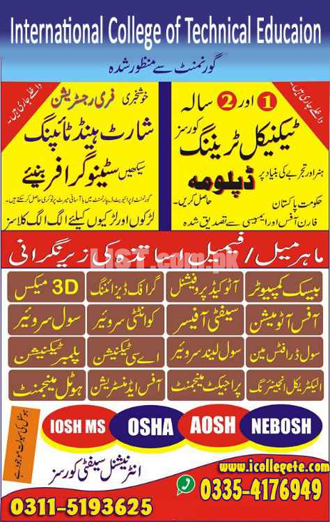 Civil Lab Technician   practical three months  course in Rawalakot