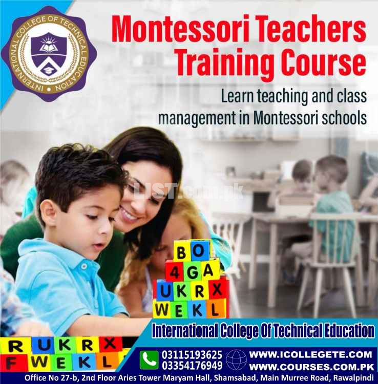 Montessori Teacher Training Diploma Course In Muzaffarbad Bagh