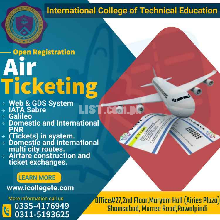 IATA Air Ticketing Course in Muzaffarabad Bagh