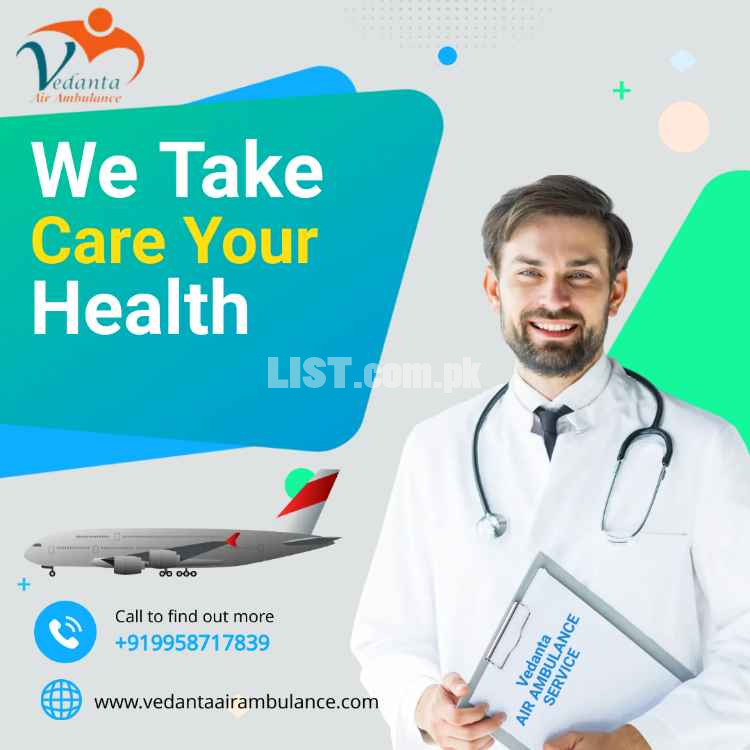 Get an Authentic Ventilator Setup by Vedanta Air Ambulance Service in