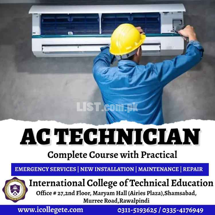 #AC Technician and Refrigeration course in Azad Kashmir