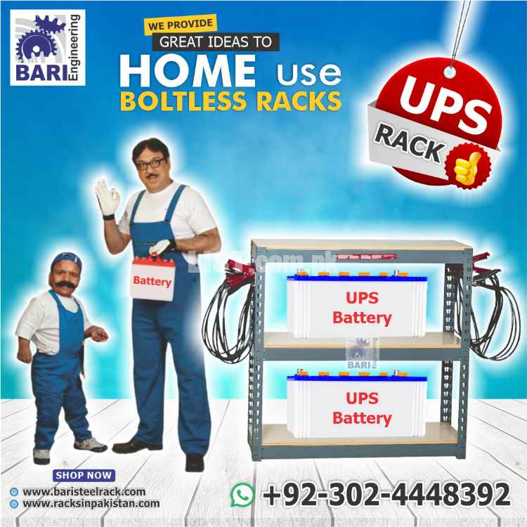 UPS Rack | Battery Rack | Home Rack | Boltless Rack | Bari Engineering