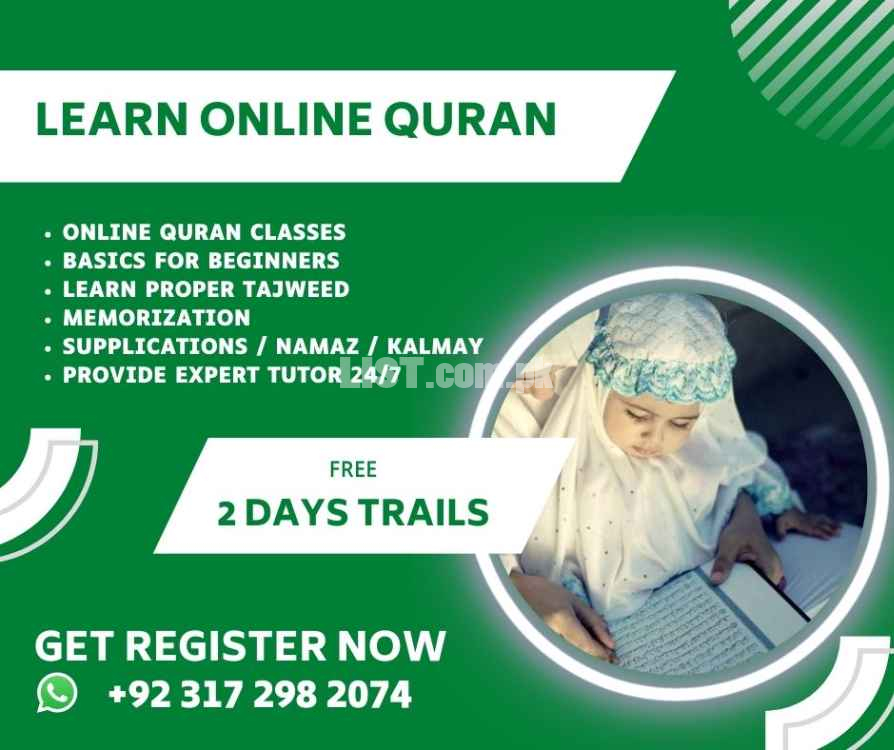 online Quran Teacher available in Pakistan - Learn Quran with Tajweed