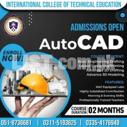 #Admission open in 2023 in AutoCAD 2D&3D in Peshawar