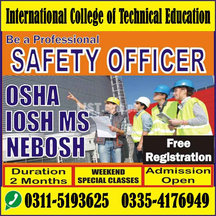 1# IOSH MS course in Mansehra Abbottabad (Admission open)