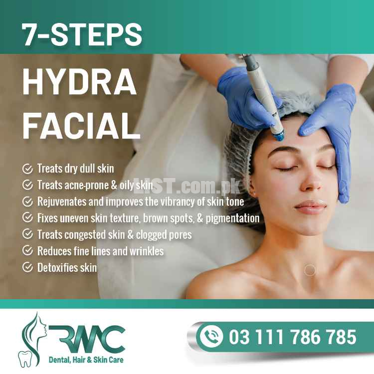 Best Hydrafacial in Islamabad,7 Steps Hydrafacial - R M C