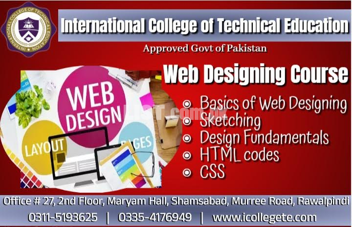 1: Web Designing short two months course in Rawalpindi Shamsabad