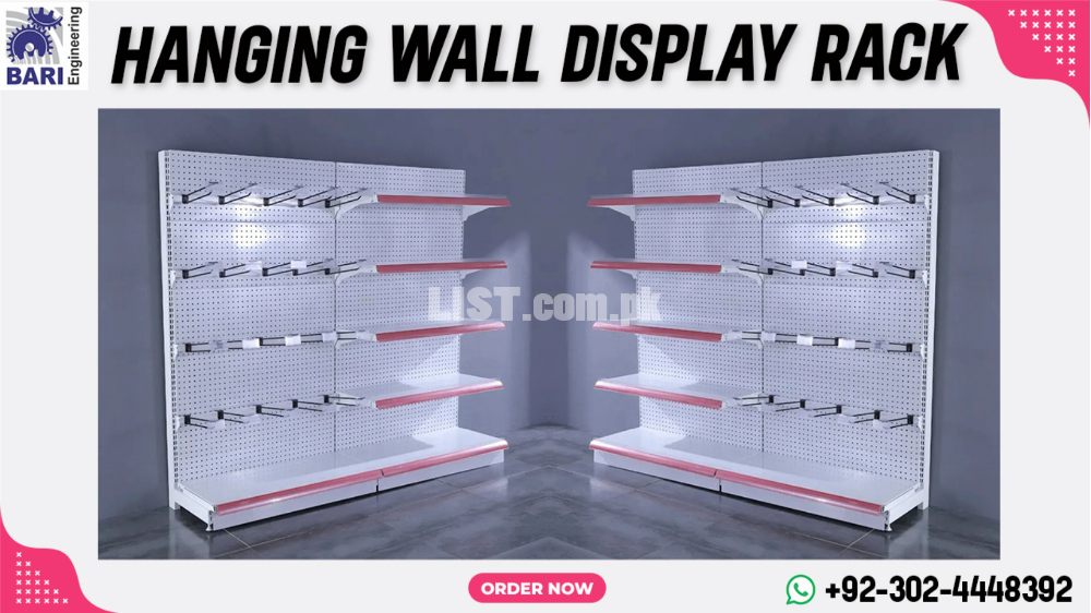 Hanging Wall Display Rack | Racks