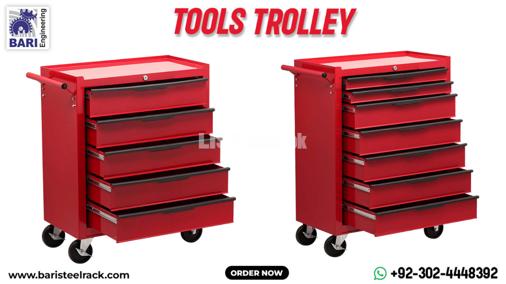 5 Drawer Tools Trolley