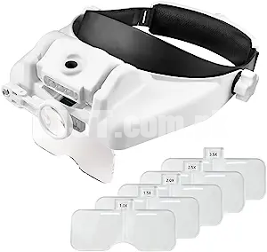 Headband Lighted Magnifying Glasses with Led Ligh| Surgical Hut