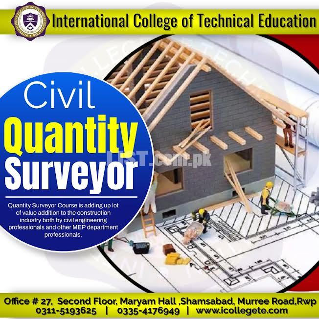 1:Quantity Surveyor course in Rawalpindi Shamsabad Pakistan