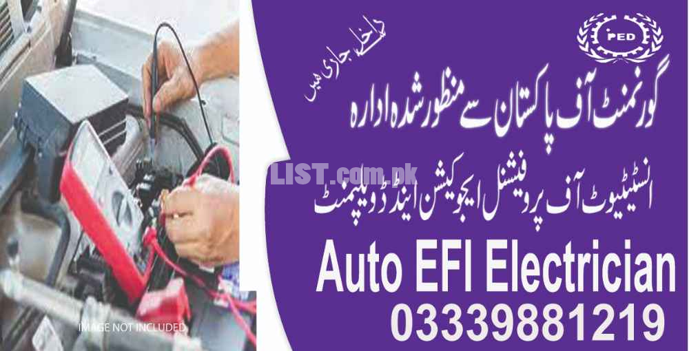 #444#Auto EFI Electrician diploma in Islamabad