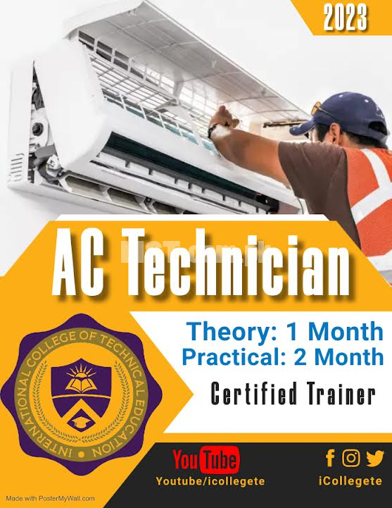 AC Technician 3 Months Course In Islamabad,PWD