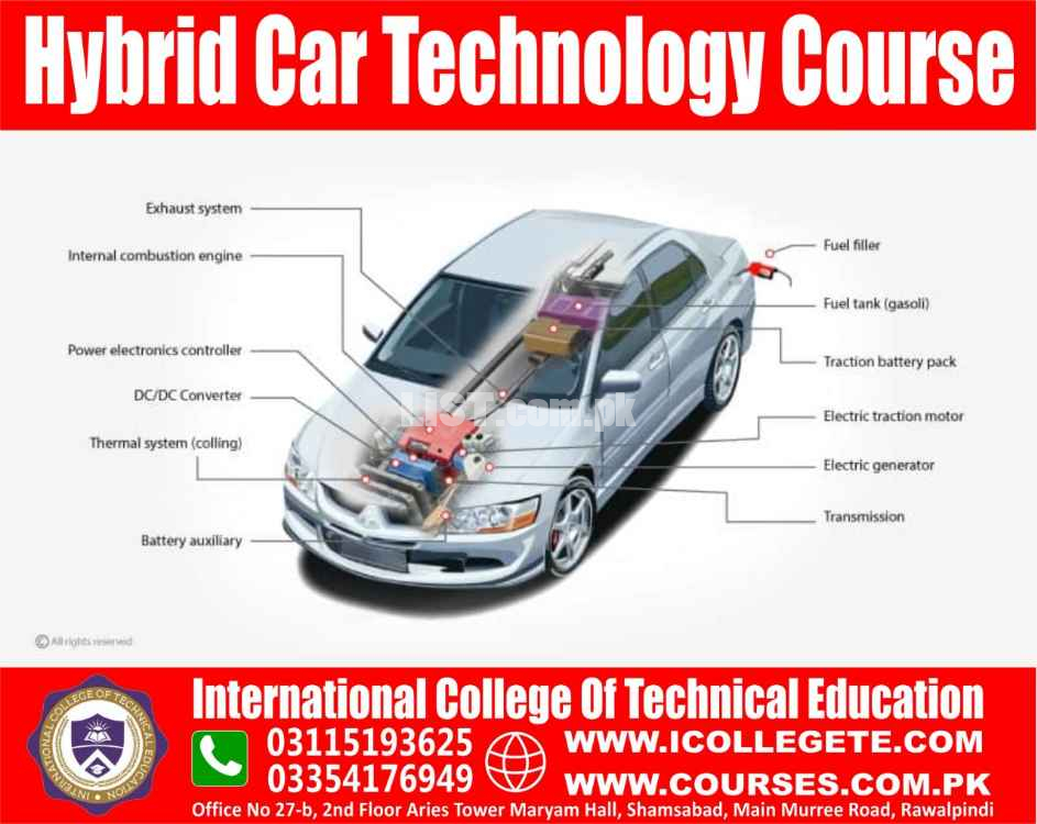 Hybrid car technology course in shamsabad Rawalpindi