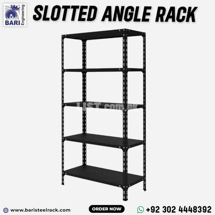 Slotted Angle Rack | Open Shelf Rack | Stainless Steel Racks