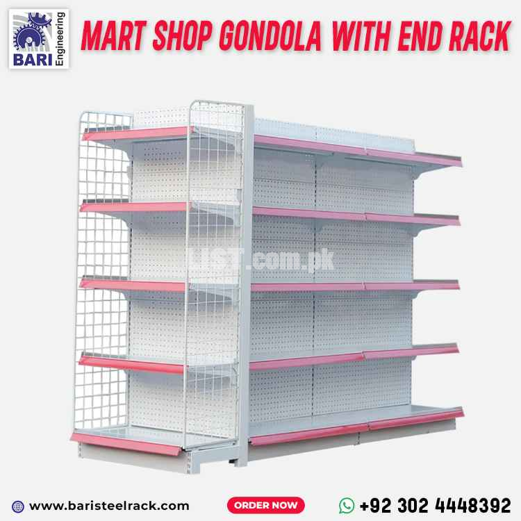 Mart Shop Gondola With End Rack | Gondola Display Rack