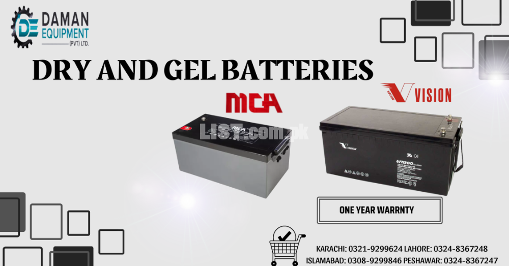 Gel and Dry batteries