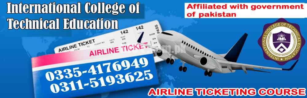 Diploma in Airline Ticketing In Multan,Sahiwal