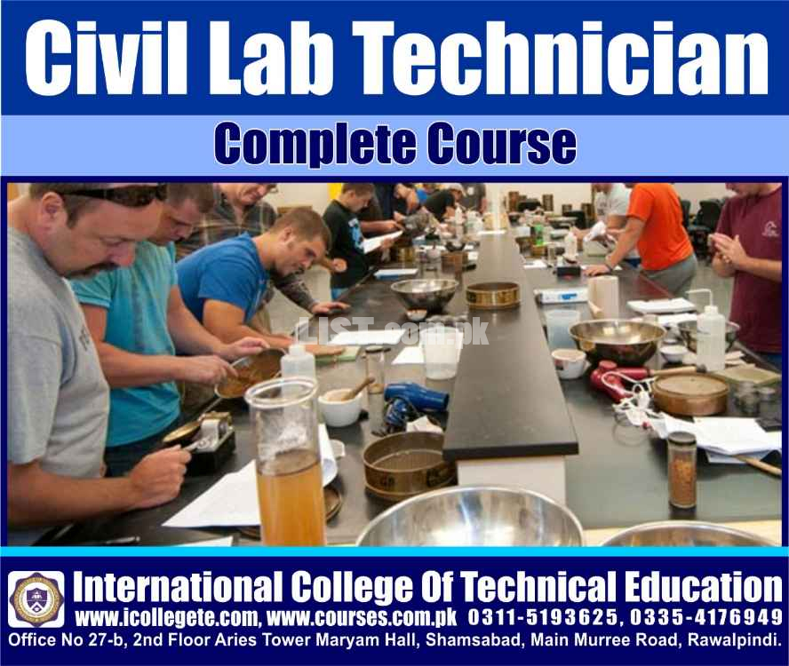 Civil Lab 3 Months Course In Chakwal,Jhelum